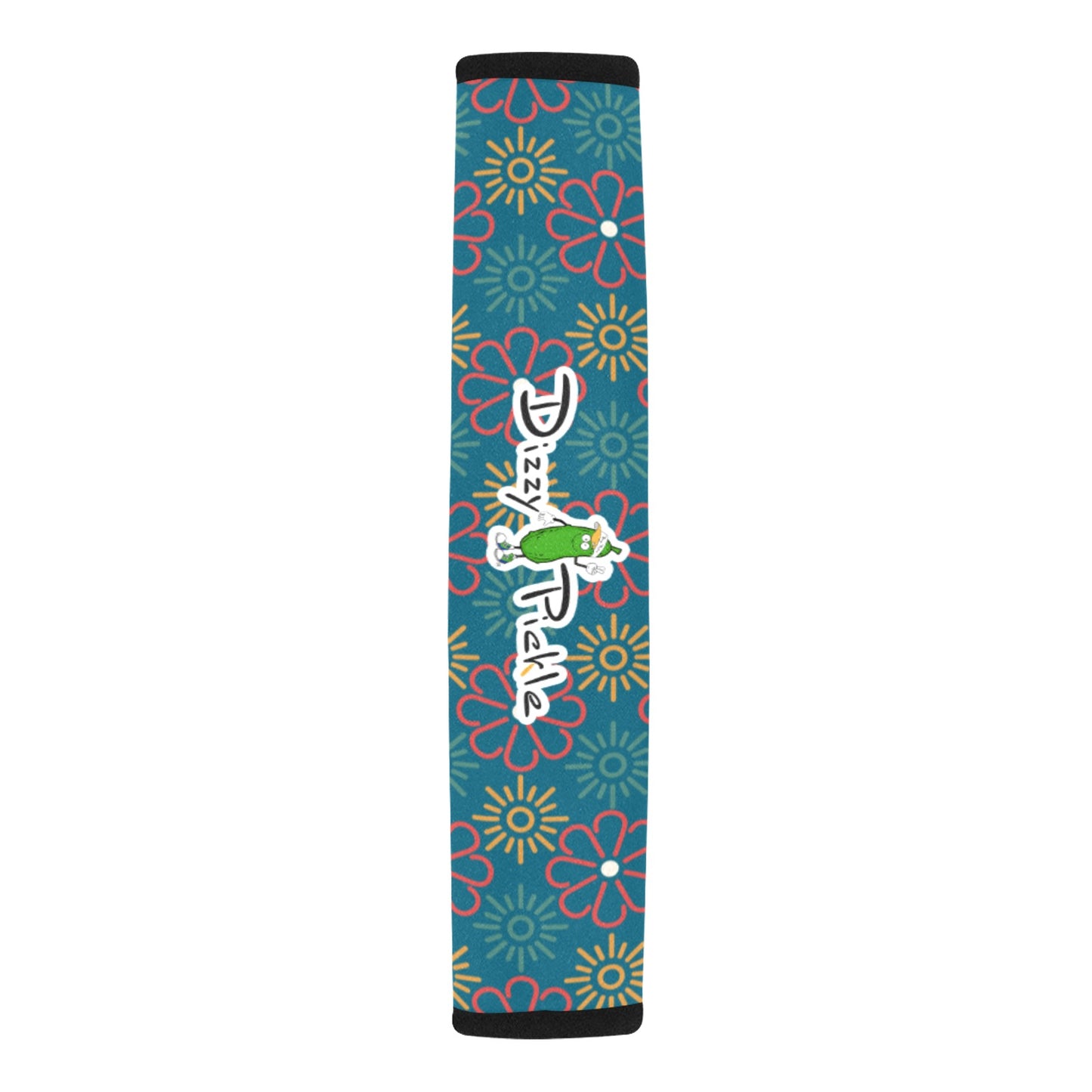 Dizzy Pickle April Turquoise Car Seat Belt Cover 7" x 12.6"