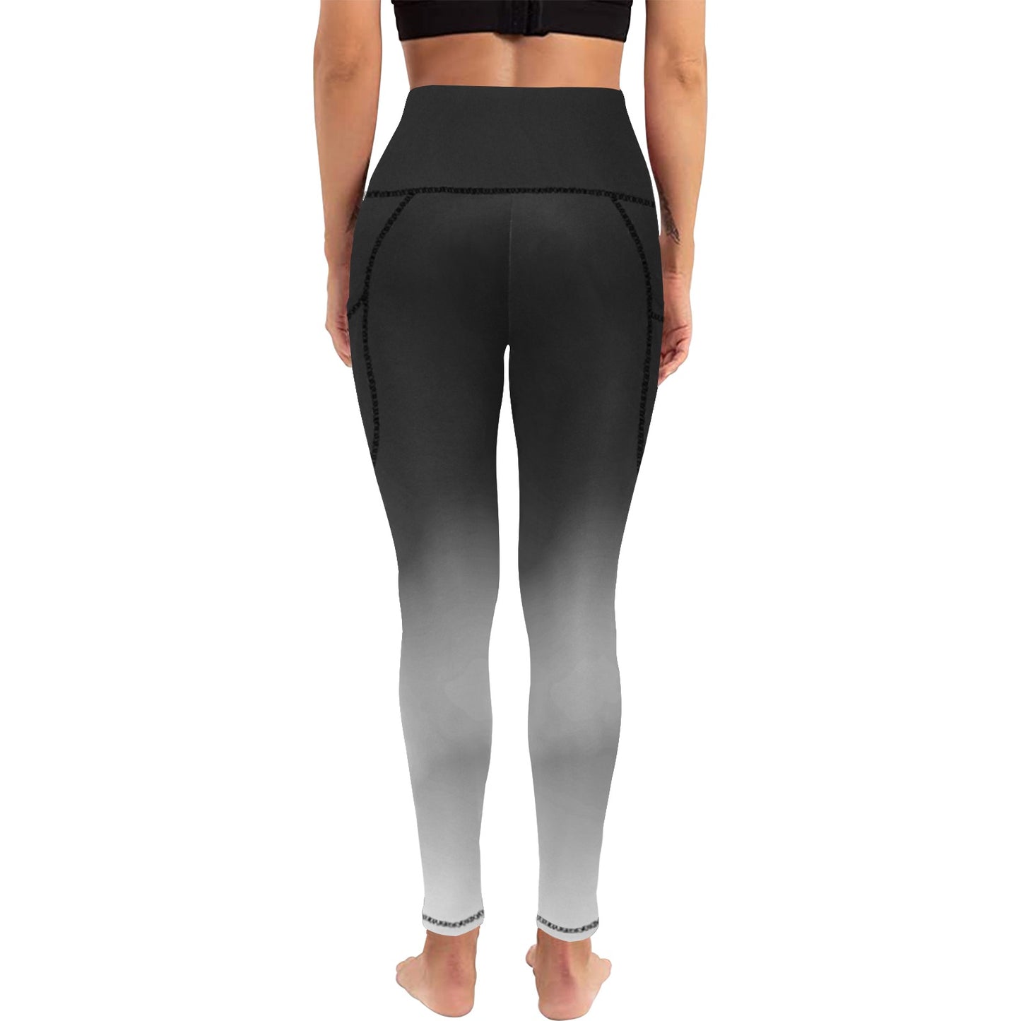 Dizzy Pickle Heidi BKW Cloud Women's Pickleball Performance Leggings (Ankle Length, High-Waisted, & Two Side Pockets)