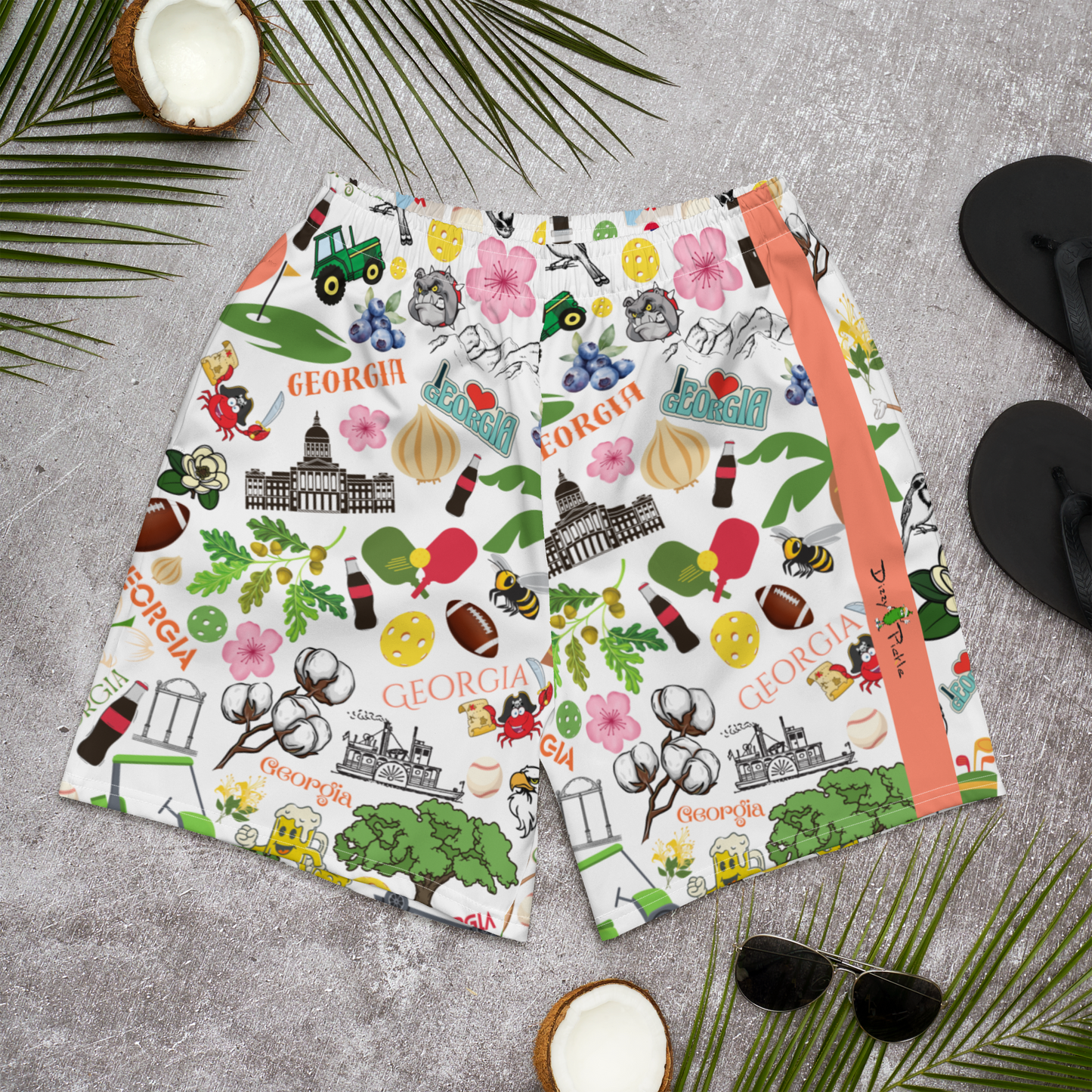 Dizzy Pickle Georgia Women's Pickleball Athletic Long Shorts with Pockets