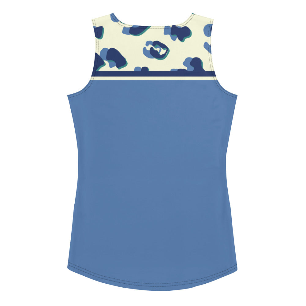 Dizzy Pickle Anne Animal Print Women's Pickleball Four-Way Stretch Tank Top