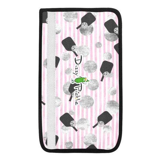 Dizzy Pickle Page Paddles_Polka Dots Stripes Car Seat Belt Cover 7" x 12.6"
