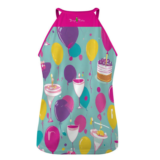 Dizzy Pickle Let's Party Women's Pickleball Sleeveless Crew Neck Vest