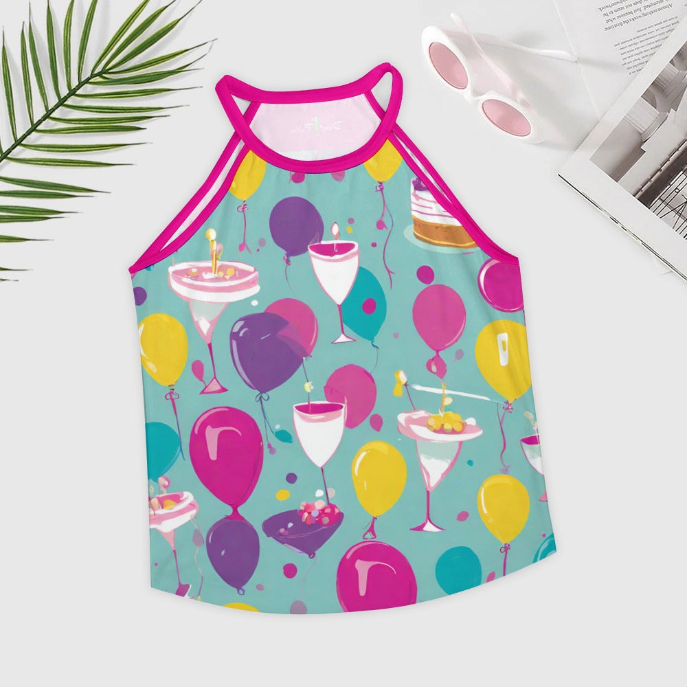 Dizzy Pickle Let's Party Women's Pickleball Sleeveless Crew Neck Vest