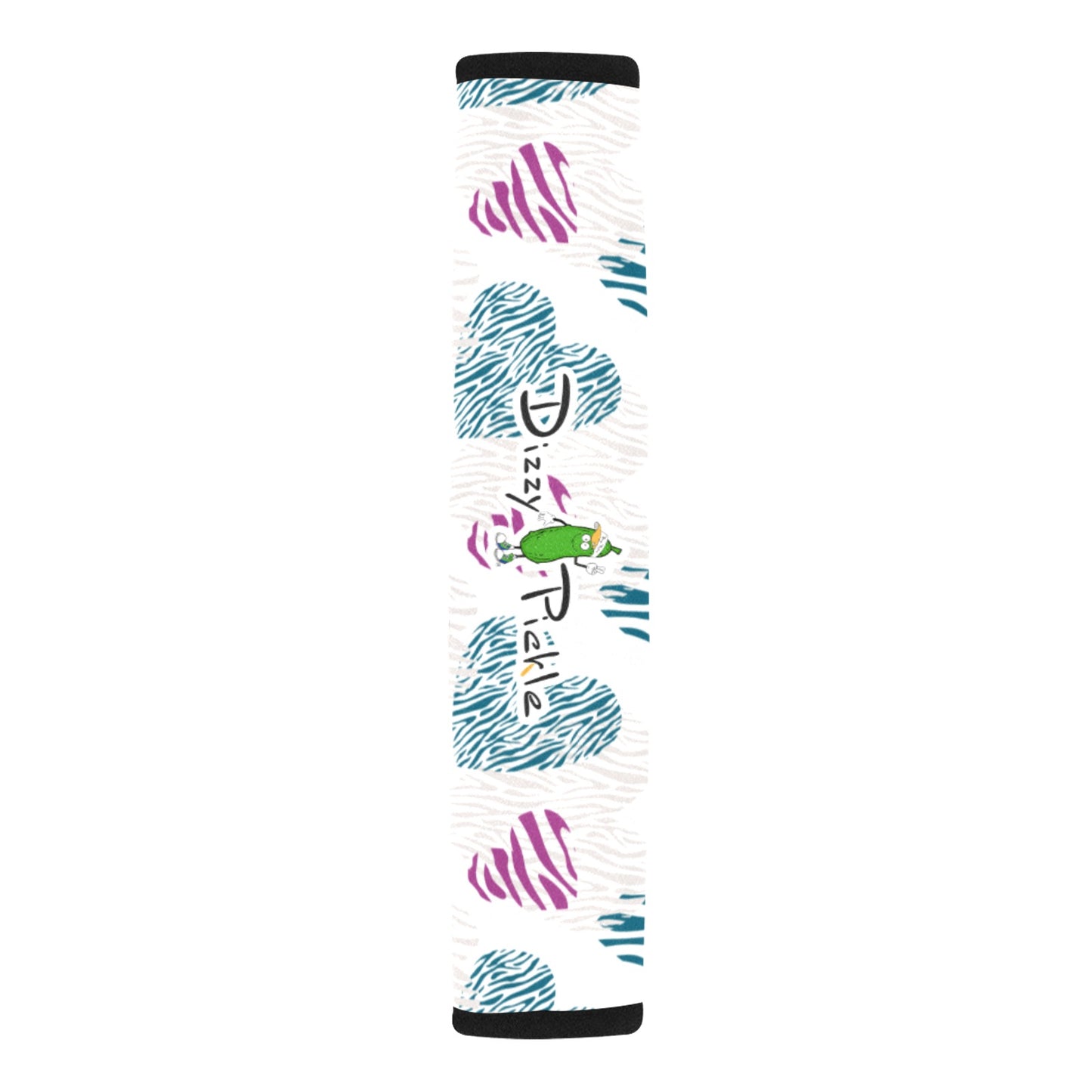 Dizzy Pickle Shelley Deep White Car Seat Belt Cover 7" x 12.6"