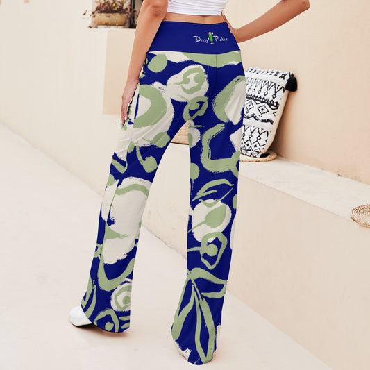 Dizzy Pickle Lesia Blooms Collection Women's Pickleball Straight-legged Lace-Up Yoga Pants