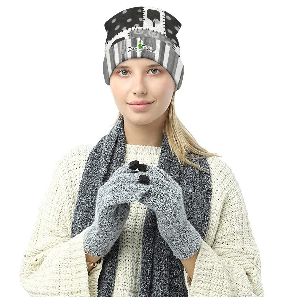 Dizzy Pickle Mary Patches One-Size Knitted Beanie