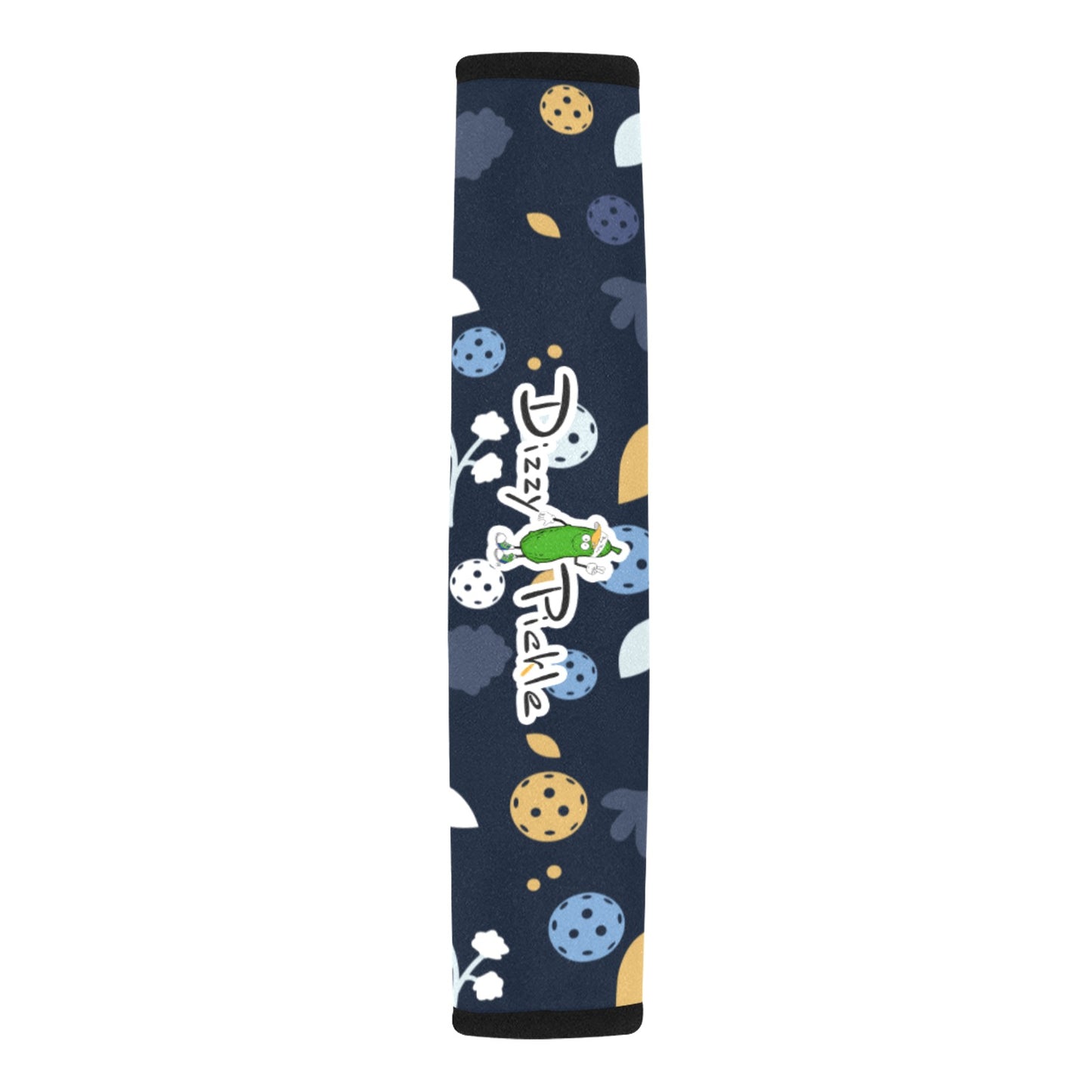 Dizzy Pickle Lesley Dark Blue Car Seat Belt Cover 7" x 12.6"