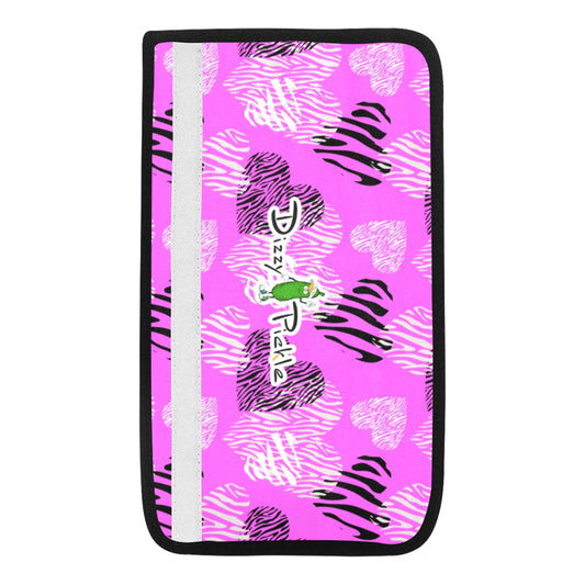 Dizzy Pickle Shelley Pink Car Seat Belt Cover 7" x 12.6"