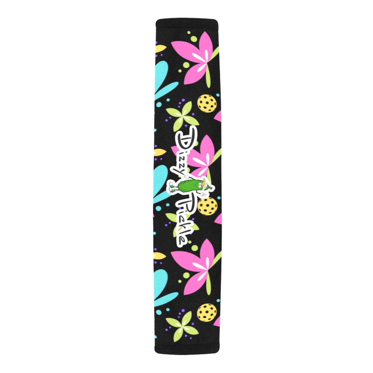 Dizzy Pickle Donna Black Car Seat Belt Cover 7" x 12.6"