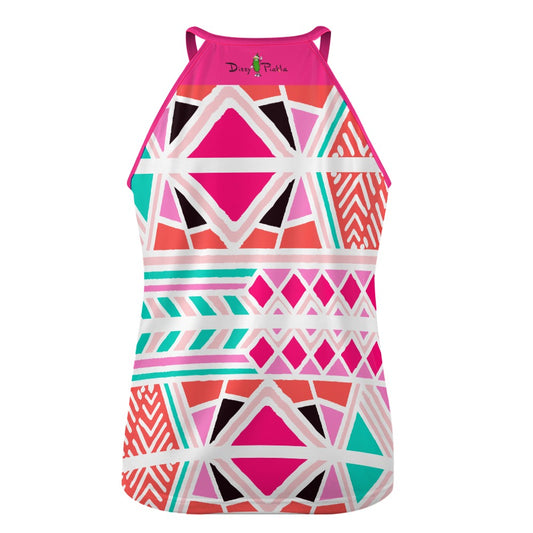 Dizzy Pickle Let's GEO YT12WQ Women's Pickleball Crew Neck Vest