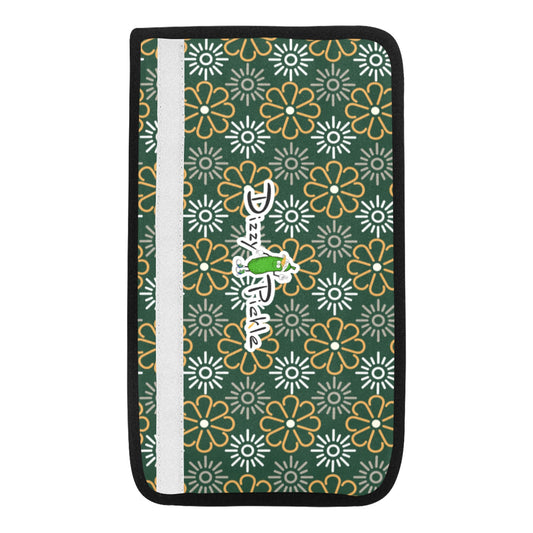 Dizzy Pickle April Emerald Green Car Seat Belt Cover 7" x 12.6"