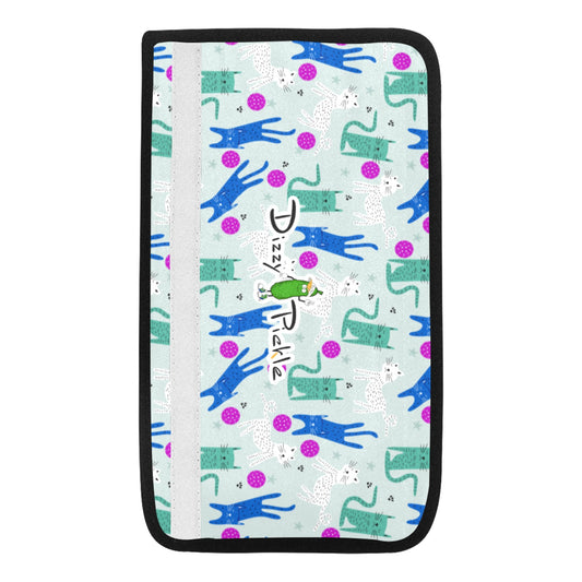 Dizzy Pickle GrayC Car Seat Belt Cover 7" x 12.6"