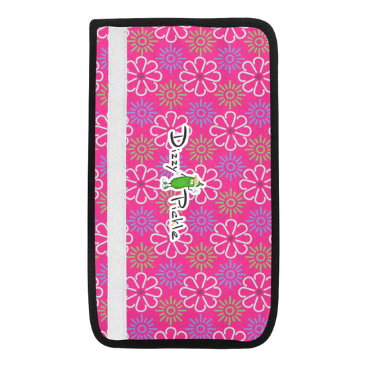 Dizzy Pickle April Pink Car Seat Belt Cover 7" x 12.6"