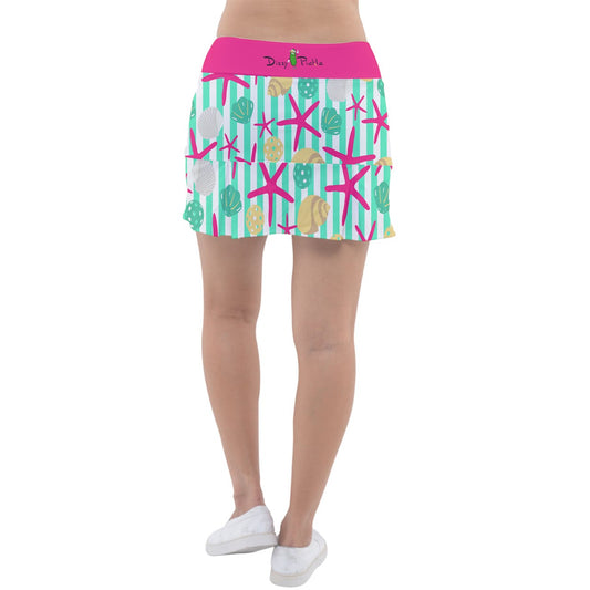 Dizzy Pickle Joann Stripes Women's Classic 15" Pickleball Skort with Under Shorts and Pockets