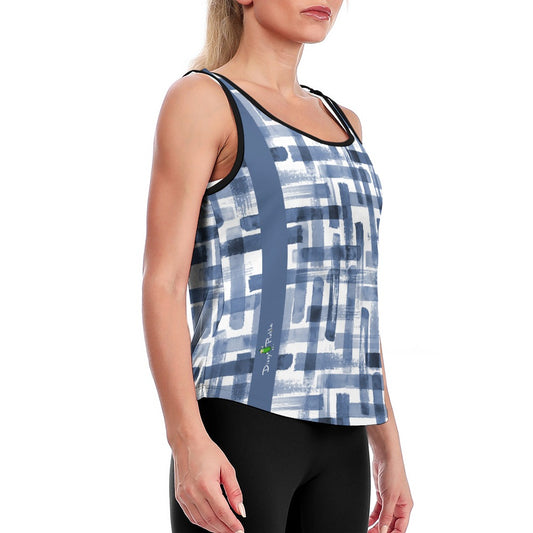Dizzy Pickle Heidi BW Women's Pickleball Active Performance Loose Yoga Vest