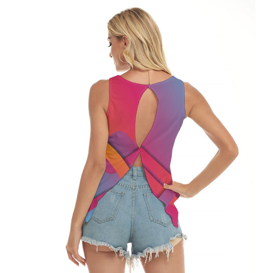 Dizzy Pickle Let's GEO 5T5FK Women's Pickleball Open-Backed Sleeveless Tank Top