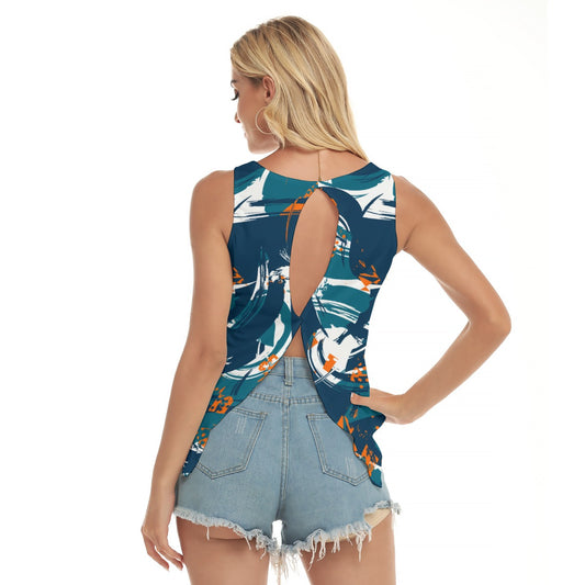 Dizzy Pickle Graffiti 5XA7V Women's Pickleball Open-Backed Sleeveless Tank Top