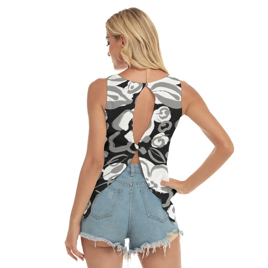 Dizzy Pickle Lesia BGW Solid Blooms Women's Pickleball Open-Backed Sleeveless Tank Top