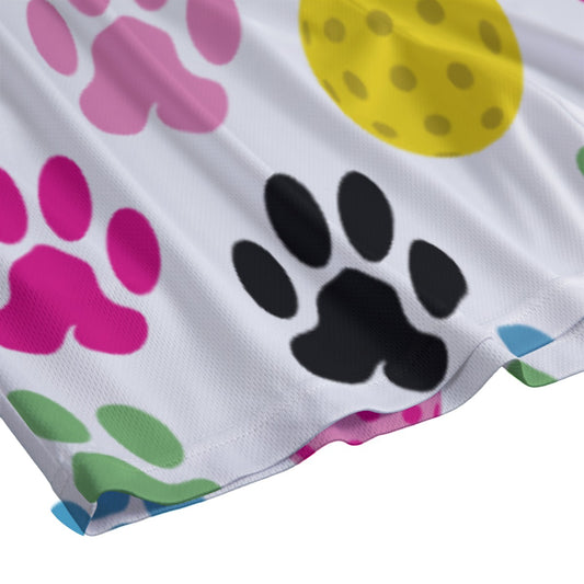 MEDIUM Dizzy Pickle Sassy Paws Women's 5" Pickleball Mesh Shorts UNISEX SIZING