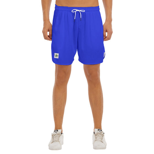 Dizzy Pickle DZY P Classic Cobalt Men's Side Split Pickleball Court Shorts with Pockets