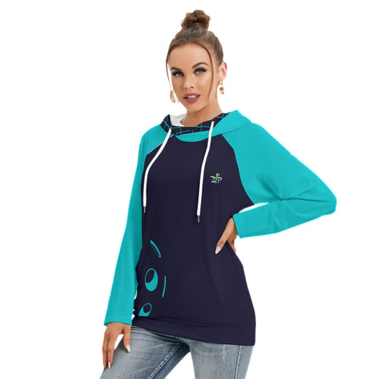 Lisa - Blue/Teal - Ball - Double Hat Hoodie by Dizzy Pickle