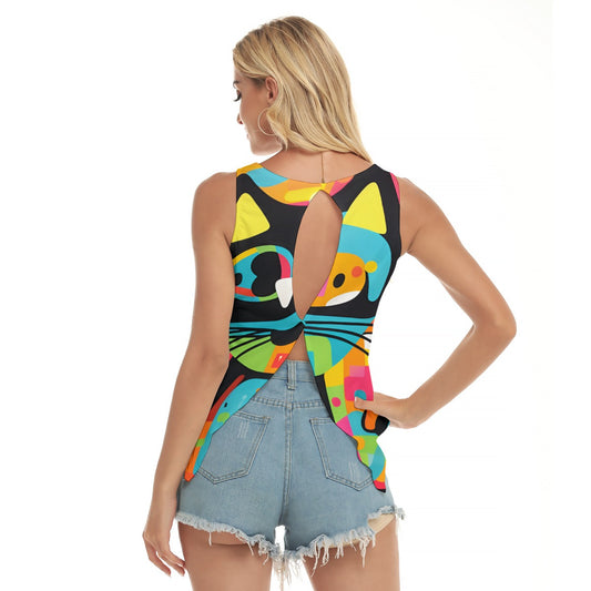 Dizzy Pickle Graffiti 5X9XC Women's Pickleball Open-Backed Sleeveless Tank Top