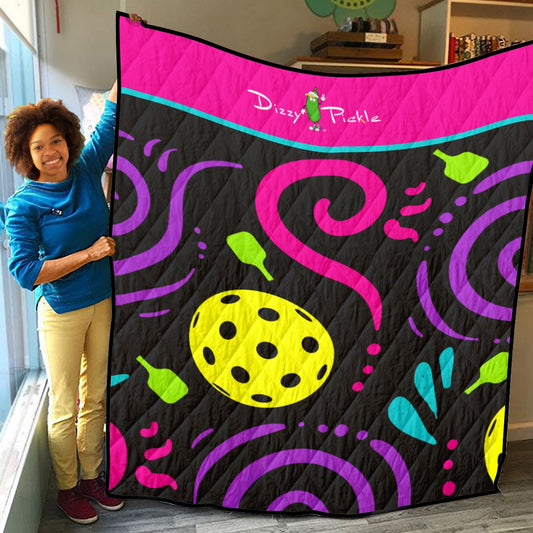 It's Swell - Black - Lightweight Quilt by Dizzy Pickle