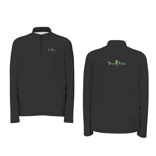Dizzy Pickle DZY P Classic Black 5R8MH Men's Pickeball Half Zip Pullover