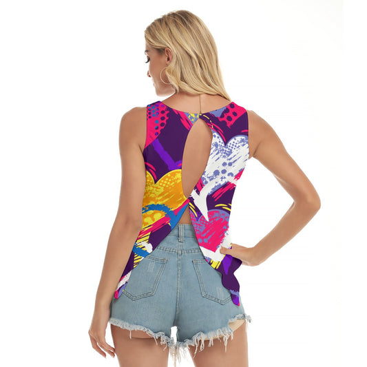 Dizzy Pickle Graffiti 5XAAR Women's Pickleball Open-Backed Sleeveless Tank Top