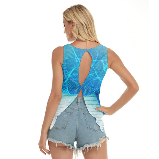 Dizzy Pickle Let's GEO 5SZZL Women's Pickleball Open-Backed Sleeveless Tank Top