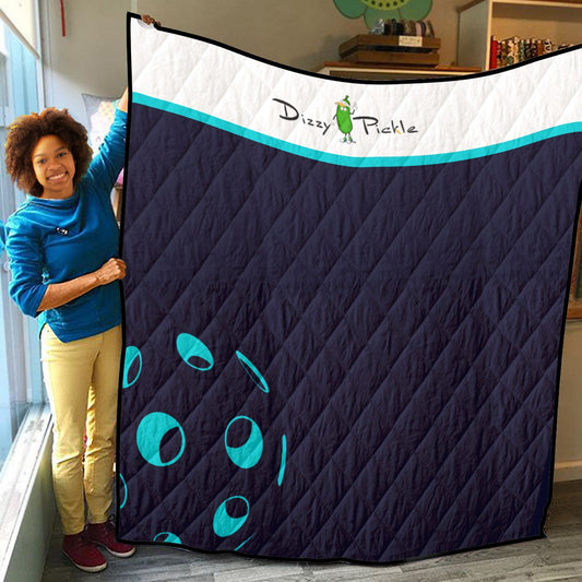 Lisa - Navy Blue/Teal - Lightweight Quilt by Dizzy Pickle