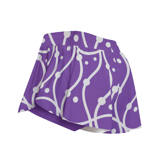 Dizzy Pickle So Sweet Purple Daze Pickleball Women's Sport Culottes with Pockets