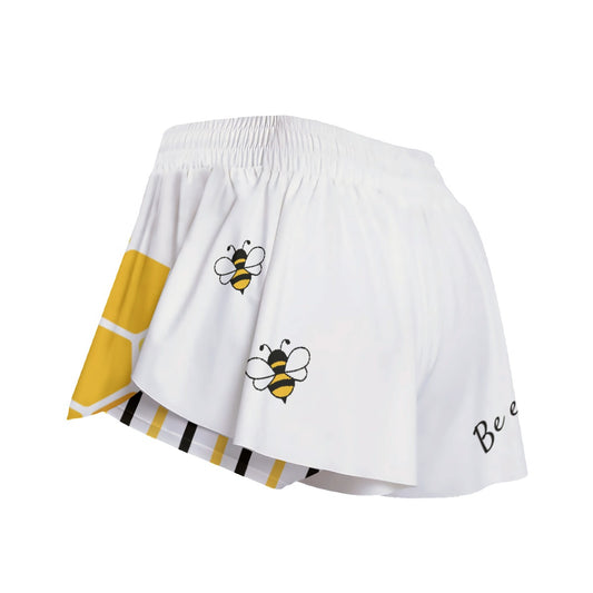 Sandy - Bee Happy - Pickleball Women's Sport Culottes with Pockets by Dizzy Pickle