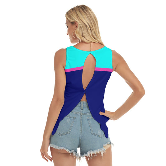 Dizzy Pickle Lesia BBP Petals Women's Pickleball Open-Backed Sleeveless Tank Top