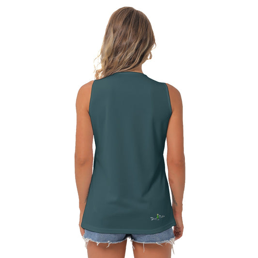 Dizzy Pickle Heidi TW Solid Trio Women's Pickleball Sleeveless V-Neck Top