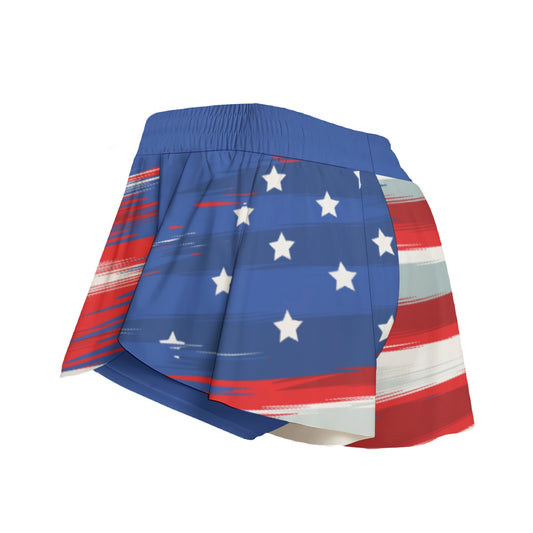 Dizzy Pickle Liberty Blue Pickleball Women's Sport Culottes With Pockets