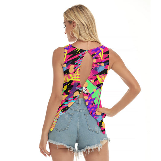 Dizzy Pickle Graffiti 5XA6U Women's Pickleball Open-Backed Sleeveless Tank Top