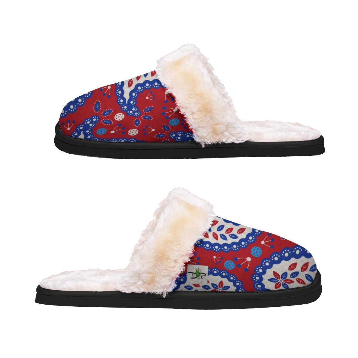 Dizzy Pickle USA Martha Women's Pickleball Plush Slippers