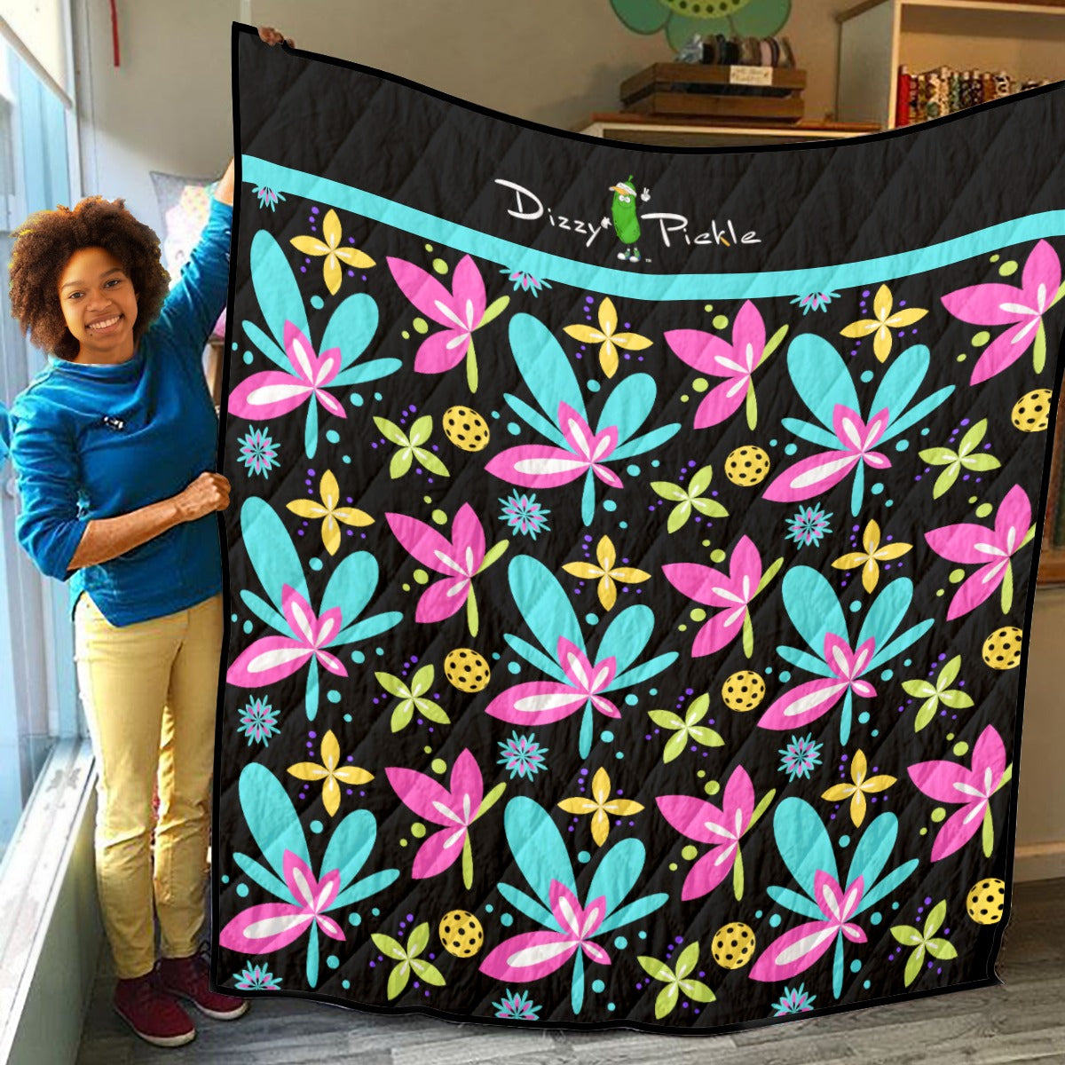 Donna - Black - Lightweight Quilt by Dizzy Pickle