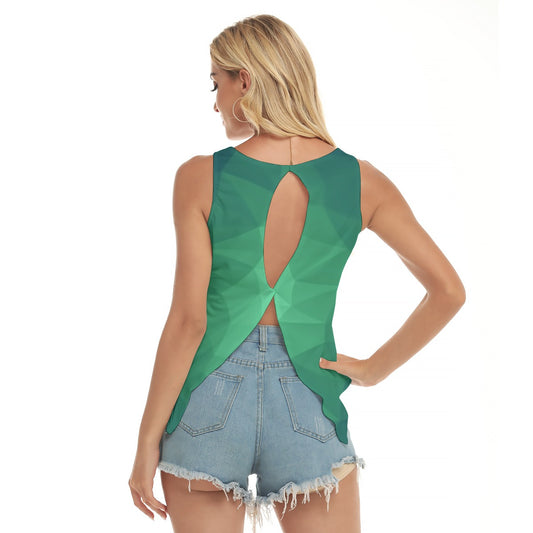 Dizzy Pickle Let's GEO 5T5KG Women's Pickleball Open-Backed Sleeveless Tank Top