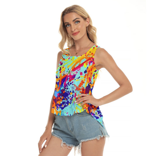 Dizzy Pickle Graffiti 5XNF5 Women's Pickleball Open-Backed Sleeveless Tank Top