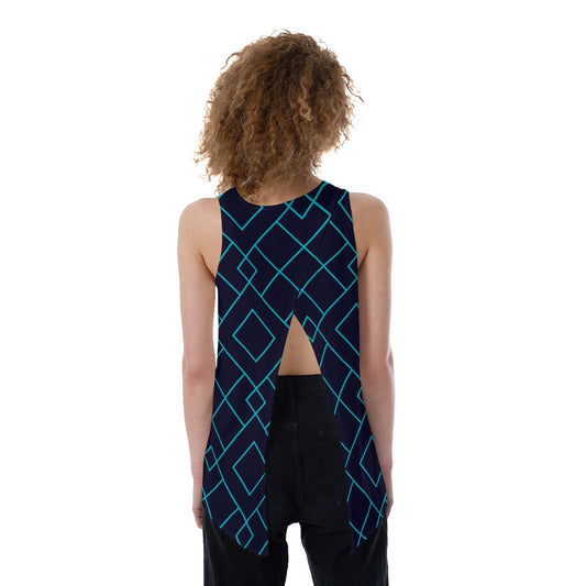 Dizzy Pickle Lisa BT Matrix Women's Pickleball Back Split Tank Top