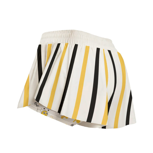 Sandy - Stripes - Pickleball Women's Sport Culottes With Pockets by Dizzy Pickle