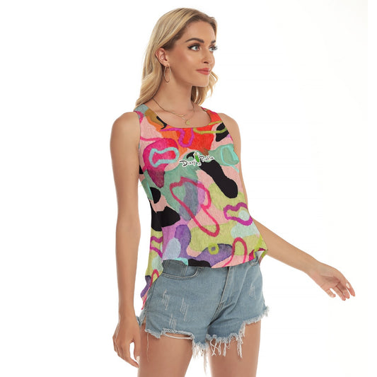 Dizzy Pickle Graffiti YT65ZE Women's Pickleball Open-Backed Sleeveless Tank Top