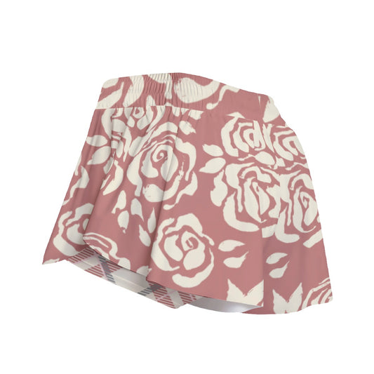 Dizzy Pickle Vickie Salmon/Blooms Pickleball Women's Sport Culottes with Pockets