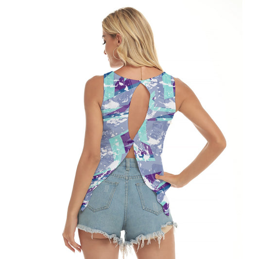 Dizzy Pickle Graffiti 5XD6Z Women's Pickleball Open-Backed Sleeveless Tank Top