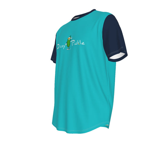 DZY P Classic - Teal/Navy - Men's Short Sleeve Rounded Hem by Dizzy Pickle