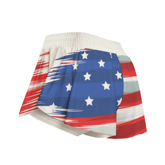 Dizzy Pickle Liberty White Pickleball Women's Sport Culottes With Pockets