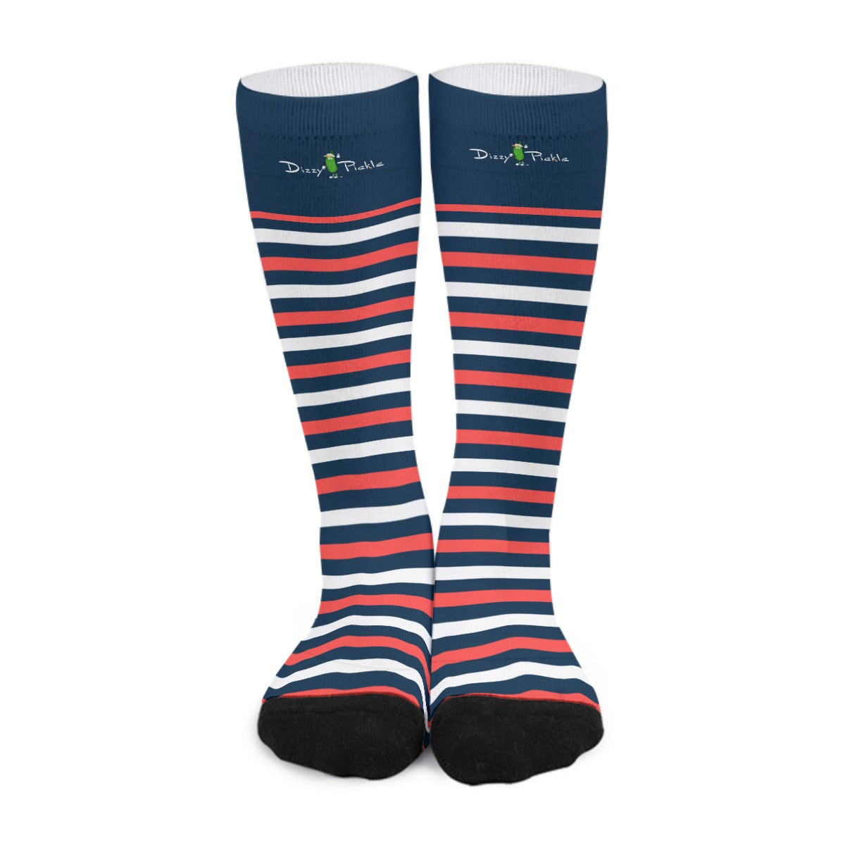 Dizzy Pickle Van Stripes Women's Pickleball Polyester-Cotton Long Socks