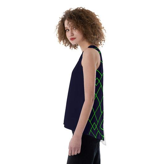 Dizzy Pickle Lisa NBG A2 Women's Pickleball Back Split Tank Top